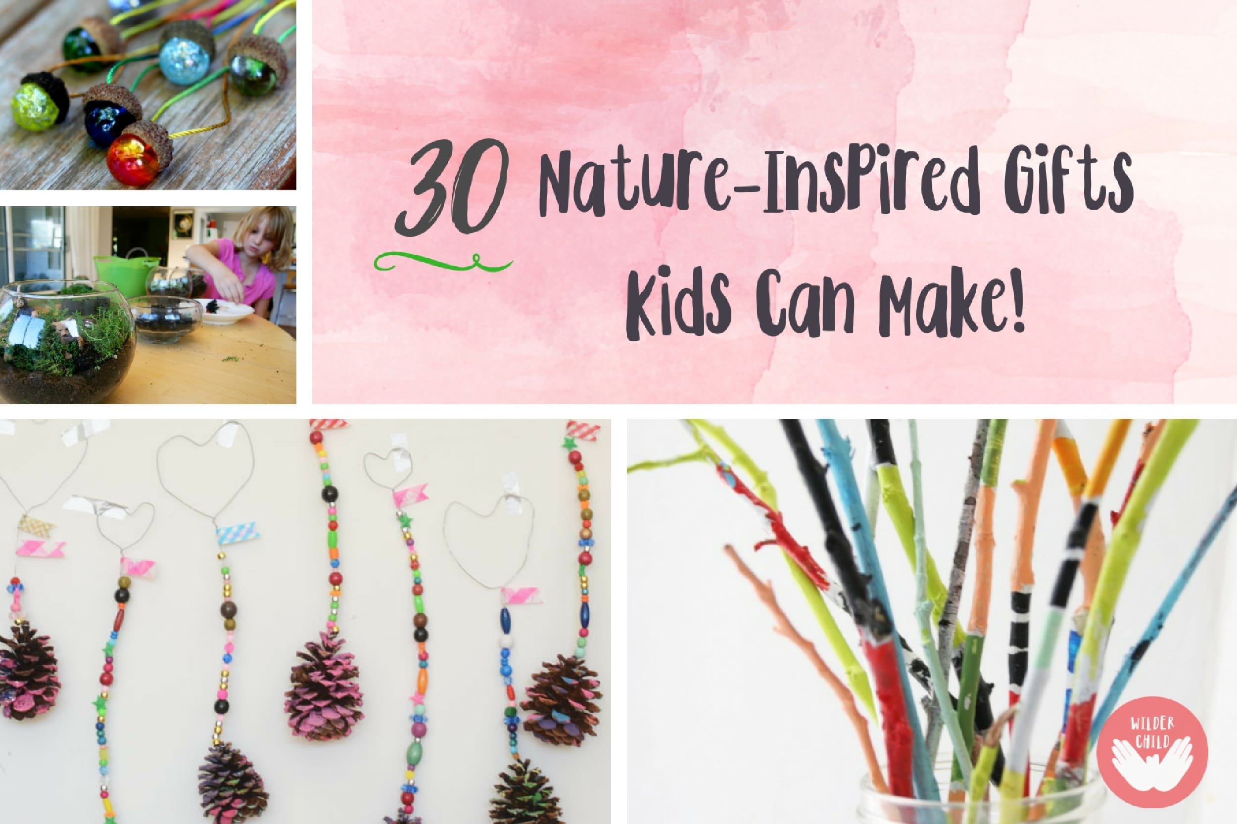 16 Mother's Day Nature Crafts For Kids - Non-Toy Gifts