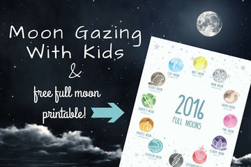 Intro to Moon Gazing + 2016 Full Moon Dates Printable!
