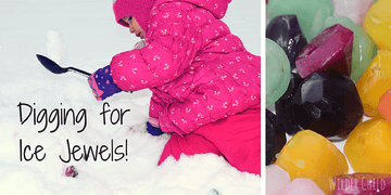 Creating an Ice Jewel Dig Outside!