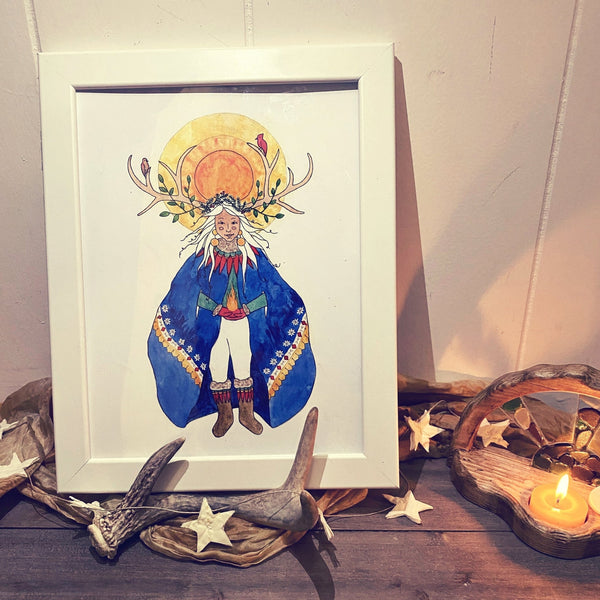 Winter Solstice Story and Countdown Advent Calendar: Deer Mother and the Light